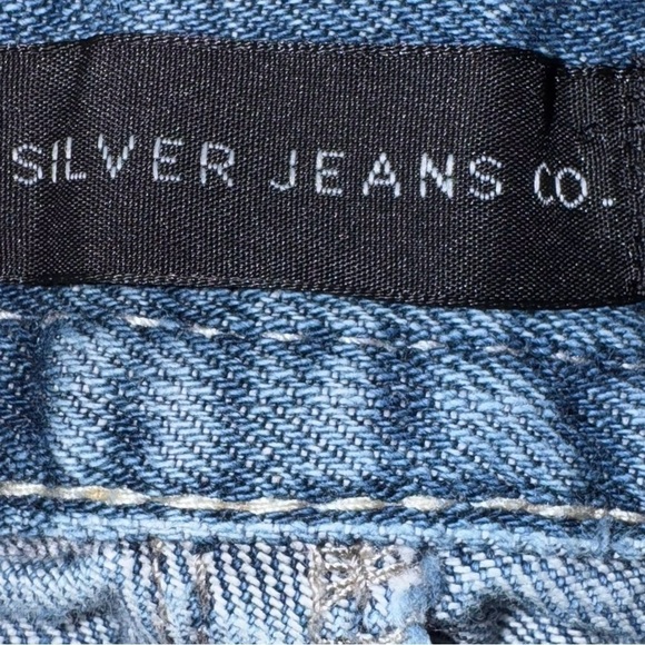 Silvers Craig Men’s W34/L30 Blue Wide Leg Faded 99% Cotton Mid Rise Denim - Picture 7 of 7